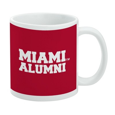 Miami University RedHawks Alumn Ceramic Coffee Mug Novelty Gift Mugs for Coffee Tea and Hot Drinks 11oz White
