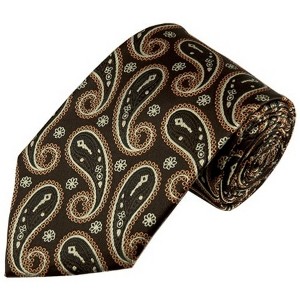 Men's Paisley 3.35 Inch Wide And 58 Inch Long Woven Neckties - 1 of 4