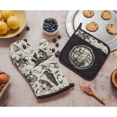 Nightmare Before Christmas Cotton Oven Mitt and Pot Holder Set