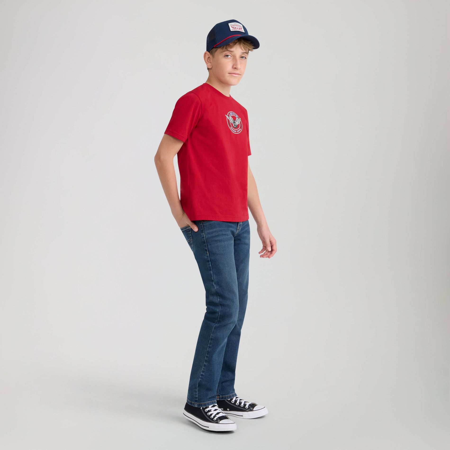 Levi's® Boys' 511 Slim Fit Performance Jeans - Dark Wash 12