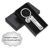 Unique Bargains Stainless Steel Personalized Durable Keychain with Gift Box 1 Set - 4 of 4