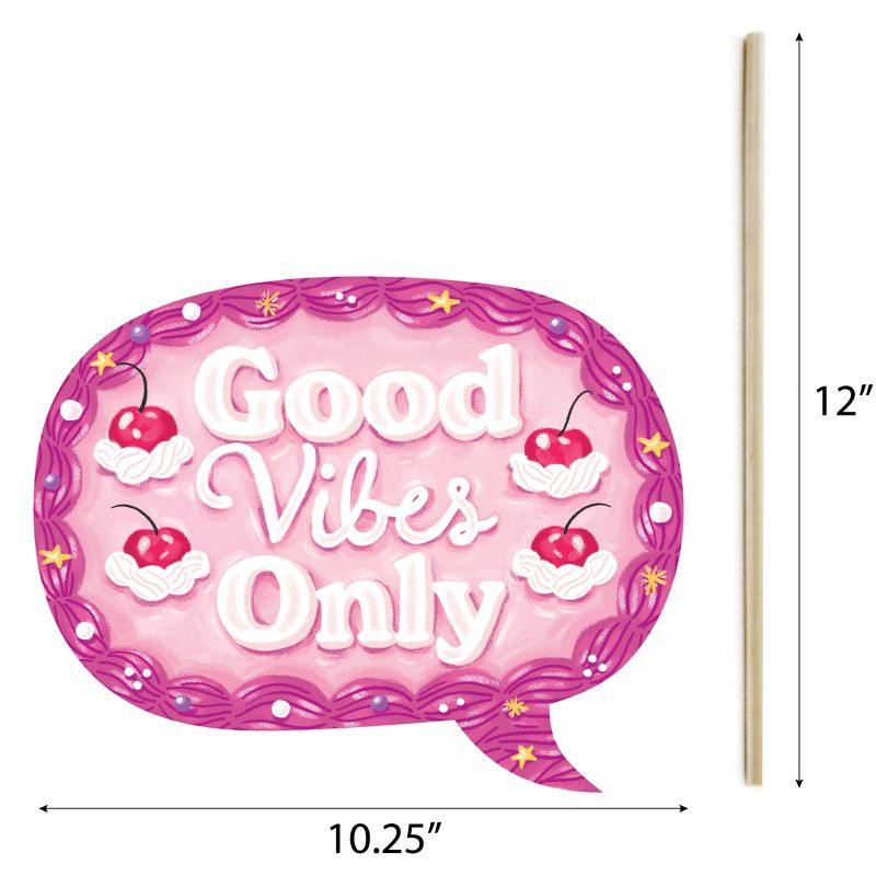 Big Dot of Happiness Hot Girl Bday - Vintage Cake Birthday Party Photo Booth Props Kit - 20 Count, 5 of 7