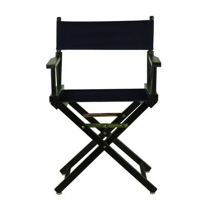 Black Frame Director's Chair - Navy Blue, Blue Blue