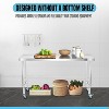 Commercial Stainless Steel Work Table with Open Base, Heavy Duty Prep Station for Kitchen, Restaurant, Home, Hotel - 4 of 4