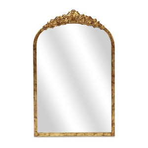 HomeRoots 16" Gold Metal Arch Accent Mirror - 1 of 4