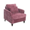 CAVINAS Modern Accent Chair Sofa Chenille Upholstered Single Couch with Solid Wood Frame for Bedroom, Reading - 2 of 4