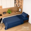 INFURNIC Bedding Sets Soft Brushed Microfiber Twin Bed Sheets Fade and Shrinkage Resistant Easy Care 3 Piece Set, Blue, 12.00"*10.00"*3.00" - 2 of 4