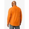 KingSize Men's Big & Tall Signature Solid Flannel Shirt - 3 of 4