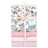 Hudson Baby Infant Girls Cotton Rich Flannel Receiving Blankets, Vintage Blossom, One Size - 2 of 4