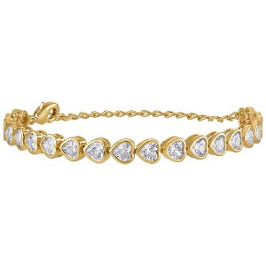 Junior Jewels 14K Gold Over Brass Cubic Zirconia Bracelet - 1 of 3