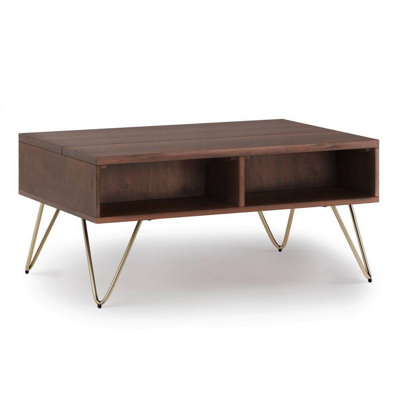 Moreno Solid Mango Wood Lift Top Coffee Table - WyndenHall, 3 of 13