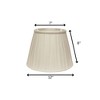 Vynxaria Slant Box Pleat Softback Lampshades, 7"x12"x8" White - 3 of 4