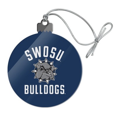 Southwestern Oklahoma State University Bulldogs Logo Acrylic Christmas Tree Holiday Ornament