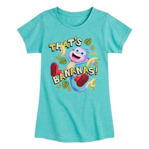 Girls' - Dora the Explorer - Thats Bananas Fitted Short Sleeve Graphic T-Shirt - 1 of 4