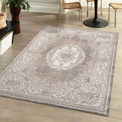 Rosalia Cottage Medallion Indoor Area Rug - JONATHAN Y
