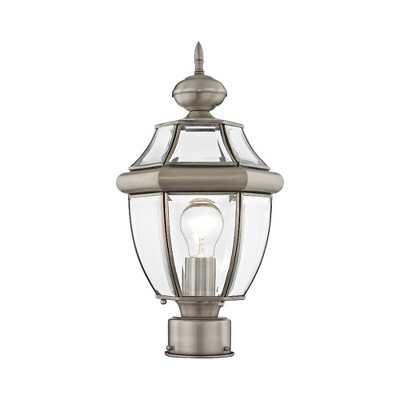 Livex Lighting Monterey 1 - Light Post Light in  Brushed Nickel