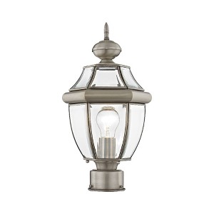 Livex Lighting Monterey 1 - Light Post Light in  Brushed Nickel - 1 of 1