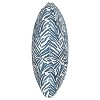 Blue Zebra Throw Pillow (20"x20") - Skyline Furniture: Mid-Century Modern, Indoor Linen & Cotton, Zippered Cover - 2 of 4