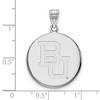 Black Bow Jewelry 10k White Gold Baylor Bears NCAA Large Pendant - 2 of 3
