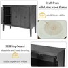 Vintage Accent Storage Cabinet with Adjustable Shelf, Solid Wood Sideboard Console Table Sofa Table - 2 of 4