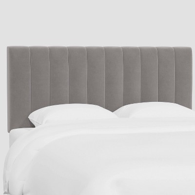 Full Lennon Headboard in Luxe Velvet Titan Steel - Threshold™: Pine Frame, Freestanding, Spot Clean