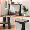 Console Table for Entryway – 2-Tier Narrow Storage Table, 43.3" Side Accent Table for Small Hallways, Living Room, and Front Door - 4 of 4