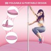 NAYSAYE Exercise Trainer Folding Pole Dance Mat Lightweight Protective Floor Mat for Home Workout, Pink, 59.00"*2.00"*2.00" - 3 of 4