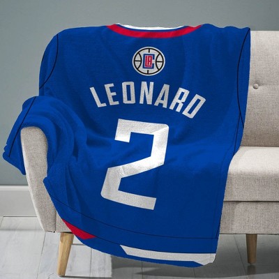 Sleep Squad Los Angeles Clippers Kawhi Leonard 60 x 80 Raschel Plush Blanket
