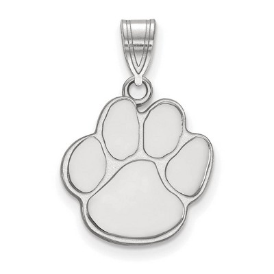 Black Bow Jewelry Sterling Silver Auburn Tigers NCAA Medium Pendant