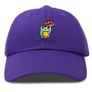 Dalix Mushroom Frog Unicorn Embroidered Cotton Dad Hat Baseball Cap Adjustable Mens Womens - 1 of 4