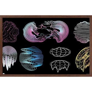 Trends International Retrofuturistic  Shapes Framed Wall Poster Prints - 1 of 4