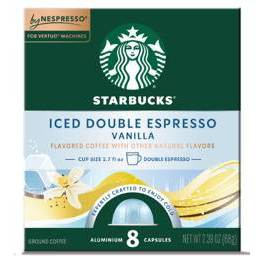 Starbucks by Nespresso Vertuo Line Double Iced Espresso Vanilla 32ct/11.28oz