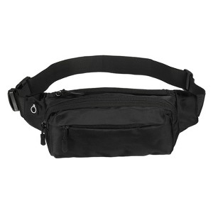 Unique Bargains Waterproof Adjustable Strap Ample Storage Fanny Pack for Traveling Hiking - 1 of 4