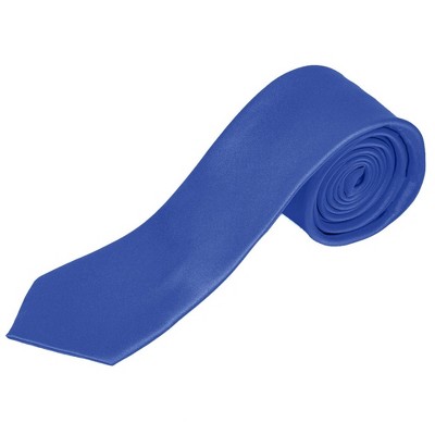 Men's Solid Color 2.5 Inch Wide And 57 Inch Long Slim Neckties