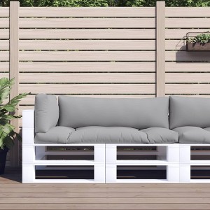vidaXL Pallet Cushion Set of 3 Grey 100% polyester Large - 1 of 4