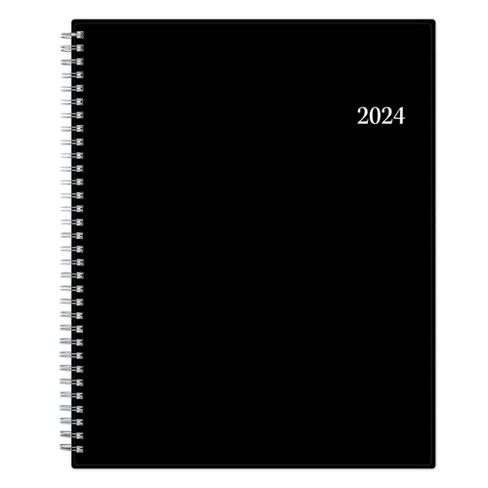 Blue Sky 2024 Enterprise Planner 8.5x11 Weekly/monthly Black