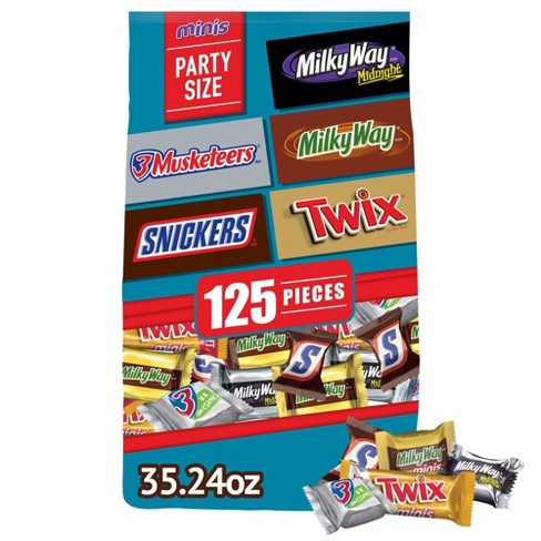 Snickers minis size milk chocolate candy bars, 18 oz bag