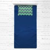 Bacati - MixNMatch Navy Green Chevron Dots 3 pc Toddler Sheet Set - 3 of 4