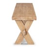 Home Styles Cambridge Trestle Dining Bench White Washed: Hardwood Frame, Seats 2, Dry Dust Care - 4 of 4