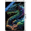 Trends International Wumples - Neon Cosmic Dragon Unframed Wall Poster Prints - 3 of 4