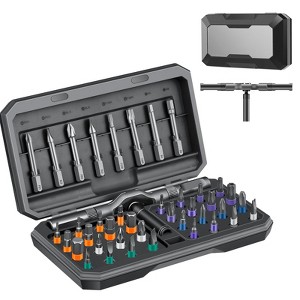 Itopfox 42 in 1 Magnetic Screwdriver Set, Multi Bit Ratchet Screwdriver Kit with Storage Box for DIY, Furniture, Bicycle, Computer Repair - 1 of 4