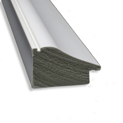 Vanity White Narrow Framed Natural Cork Bulletin Board