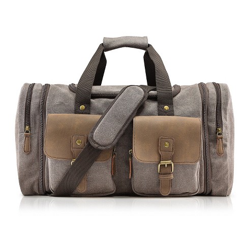 Weekender Bag for Women Canvas Overnight Bag Large Travel Duffle Bag With  Shoe Compartment