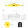Sonkuki 7.5 ft Outdoor LED Solar Lighted Patio Market Umbrella w/ Push Button Tilt - 2 of 4