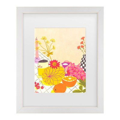Trademark Fine Art - Gigi Rosado  Citrus and flowers Matted Framed Art