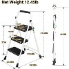 Folding step ladder,steel ladder with wide anti slip pedals,lightweight,with handles,versatile for home and office use - 2 of 4