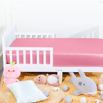 Silk Satin Fitted Crib Sheet, Super Soft and Silky Crib Sheet for Boys, Girls, Unisex - NTBAY
