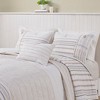 Gracie Mills Zander 3-Piece Stripe Printed Cotton Quilt Set with Trims - 2 of 4