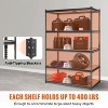 QingMoon Heavy Duty Storage Shelves , 2000 lbs Capacity, 5 Tier Durable Metal Construction, Adjustable Shelving, Storage Utility Rack Shelf Unit - 2 of 4
