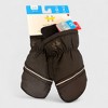 Hot Paws Toddler Ski Mittens (2-3 Years) -  Warm Winter Mittens -  Insulated and Waterproof Gloves for Cold Weather, Black - 3 of 4